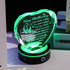 Crystal Heart Keepsake Gift for wife & husband